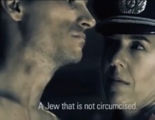 Female Nazi Female Nazi interrogates naked prisoner.