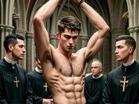 Altar boy bondage art series by Alpharithm9